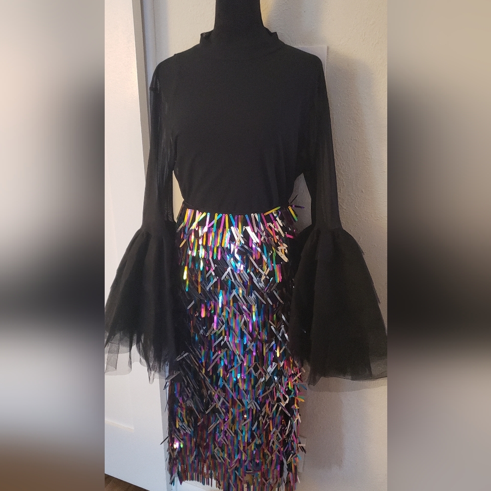 Gabrielle Union Confetti Pencil Skirt - Picture 2 of 10